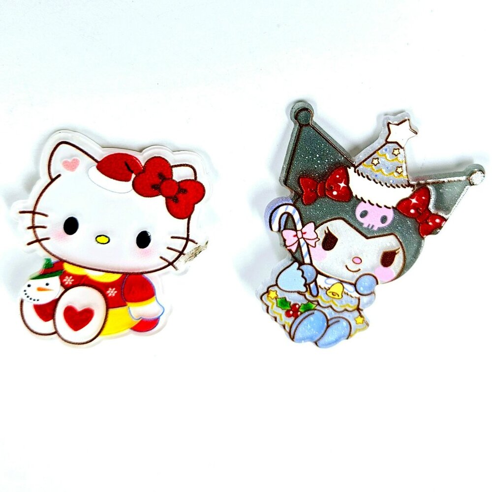 Sanrio Characters Christmas Barrettes Girl or Women's Hair Accessories NEW